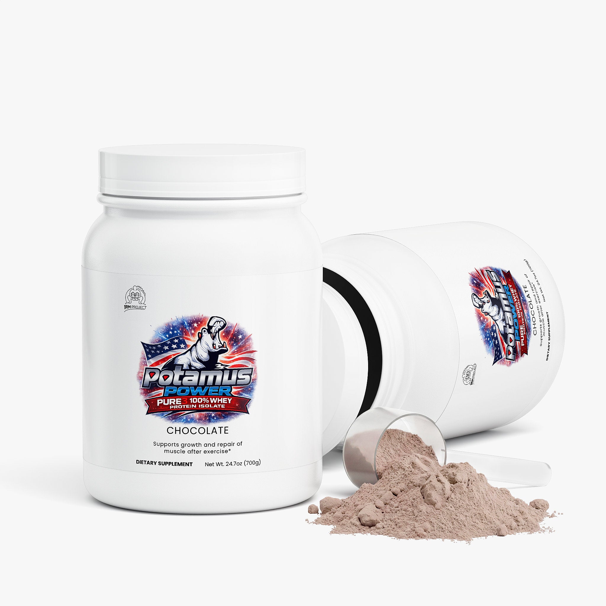 'Potamus Power Pure3 100% Whey Protein Isolate (Chocolate)