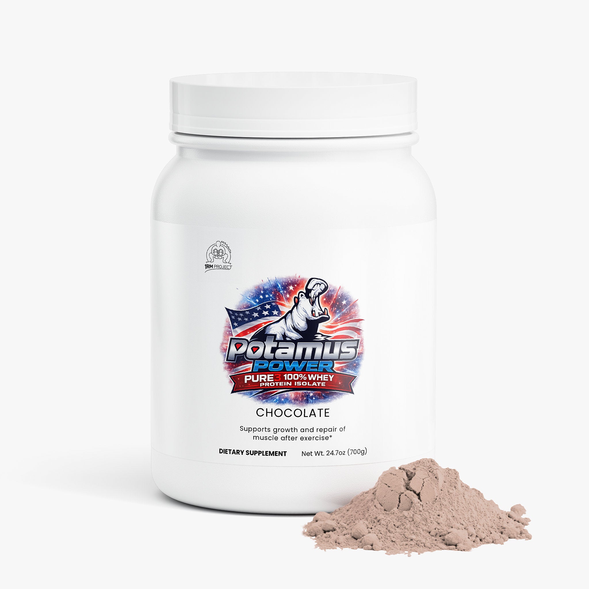 'Potamus Power Pure3 100% Whey Protein Isolate (Chocolate)