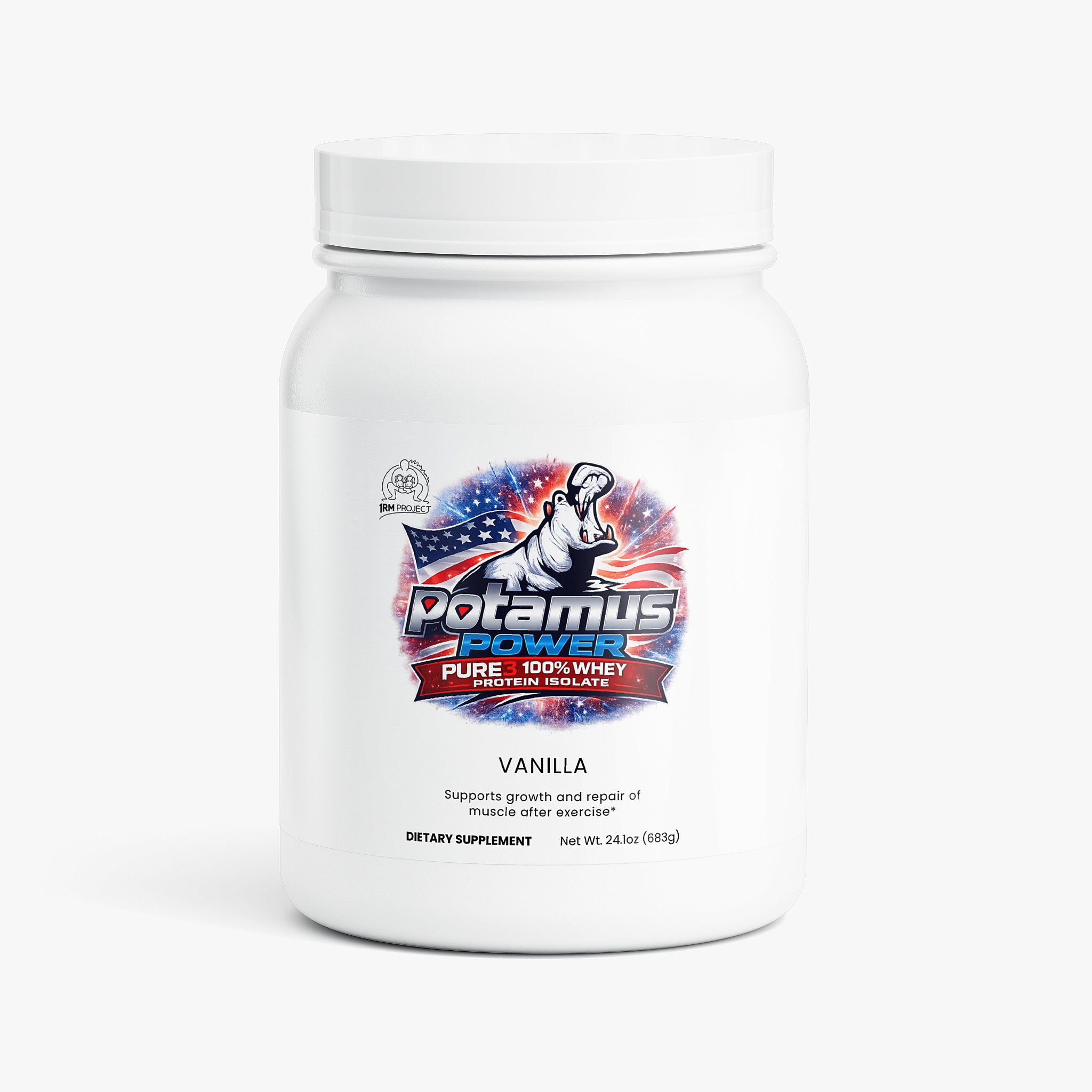 'Potamus Power Pure3 100% Whey Protein Isolate (Vanilla)