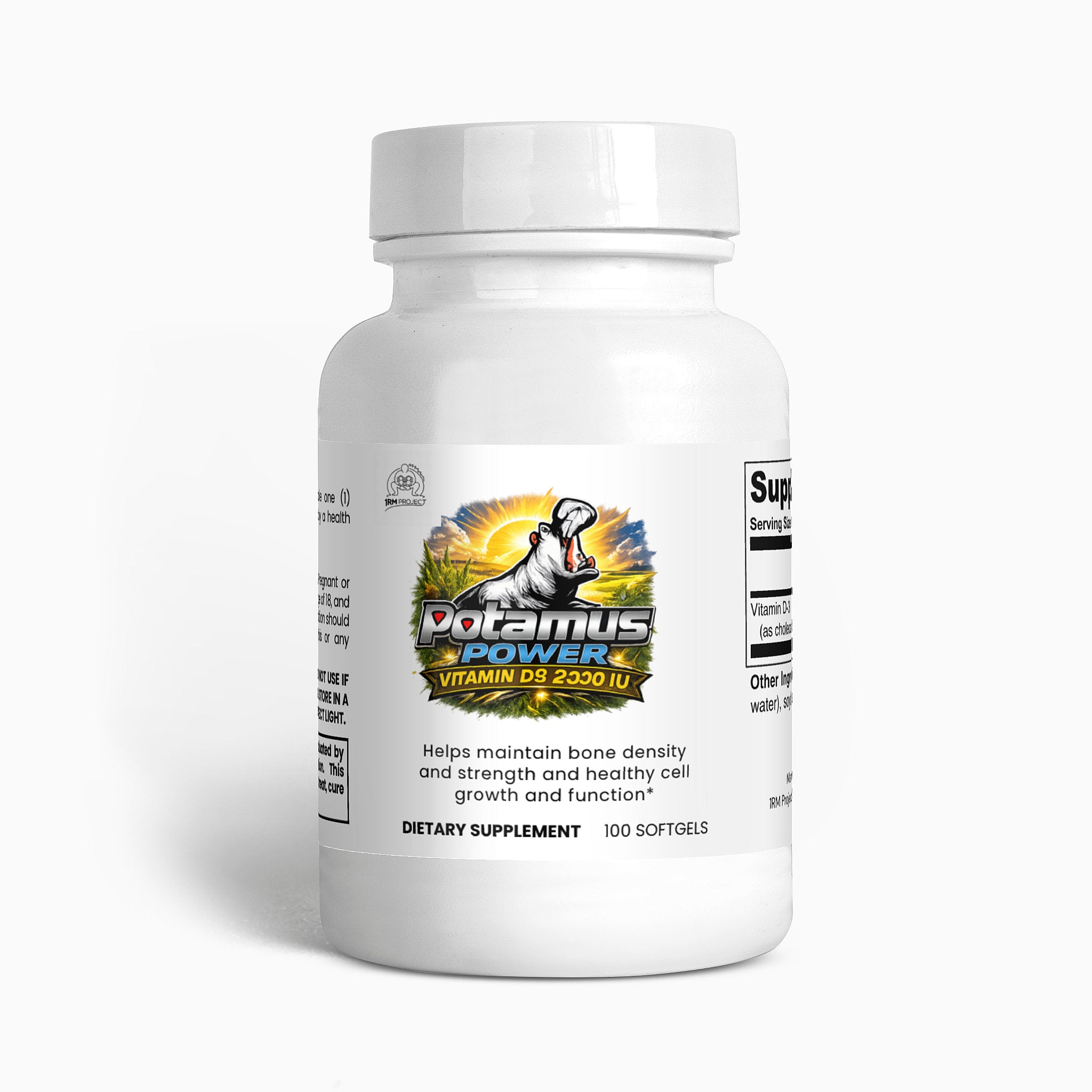 Vitamin D3 2,000 IU by 'Potamus Power