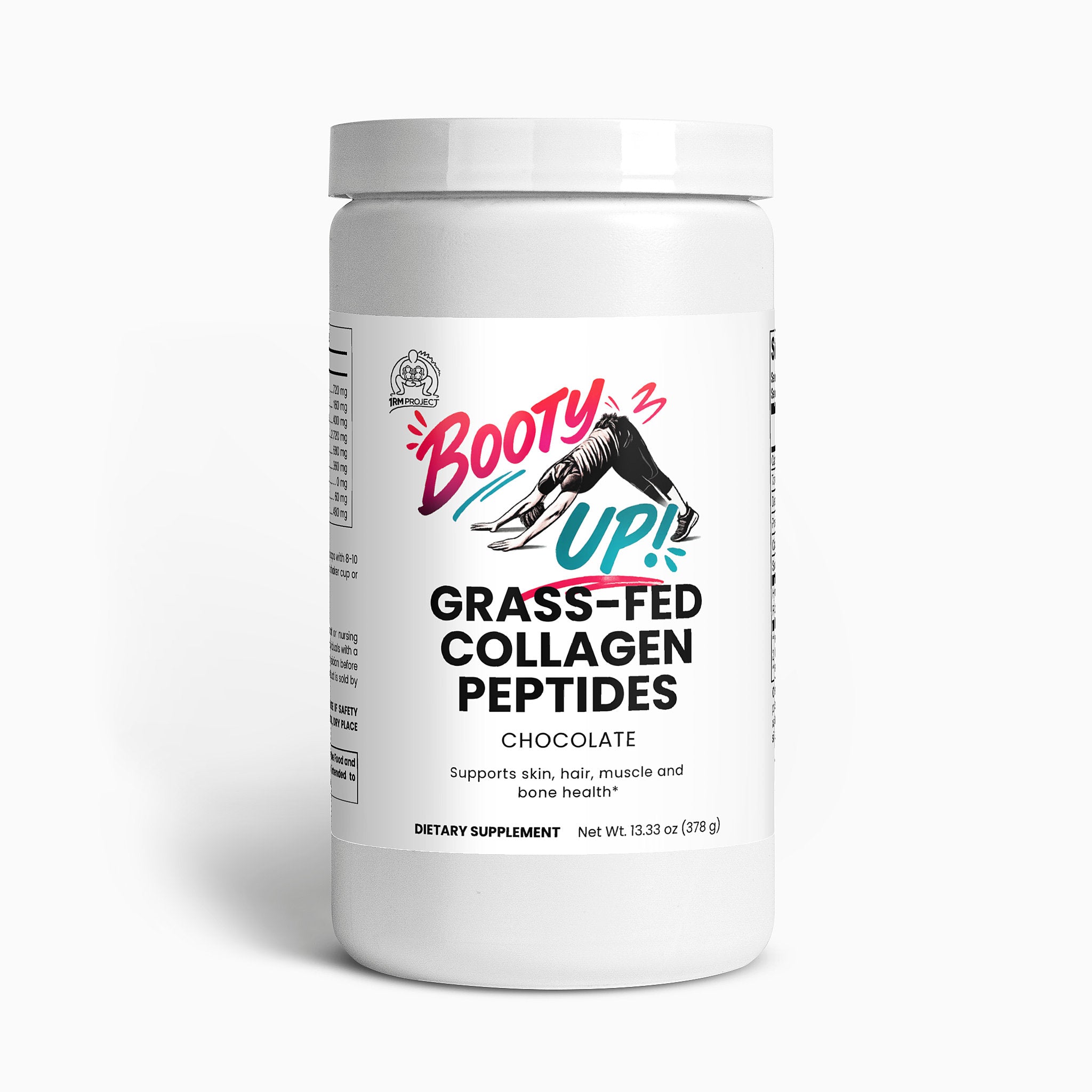 Booty Up Grass-Fed Collagen Peptides Powder (Chocolate)