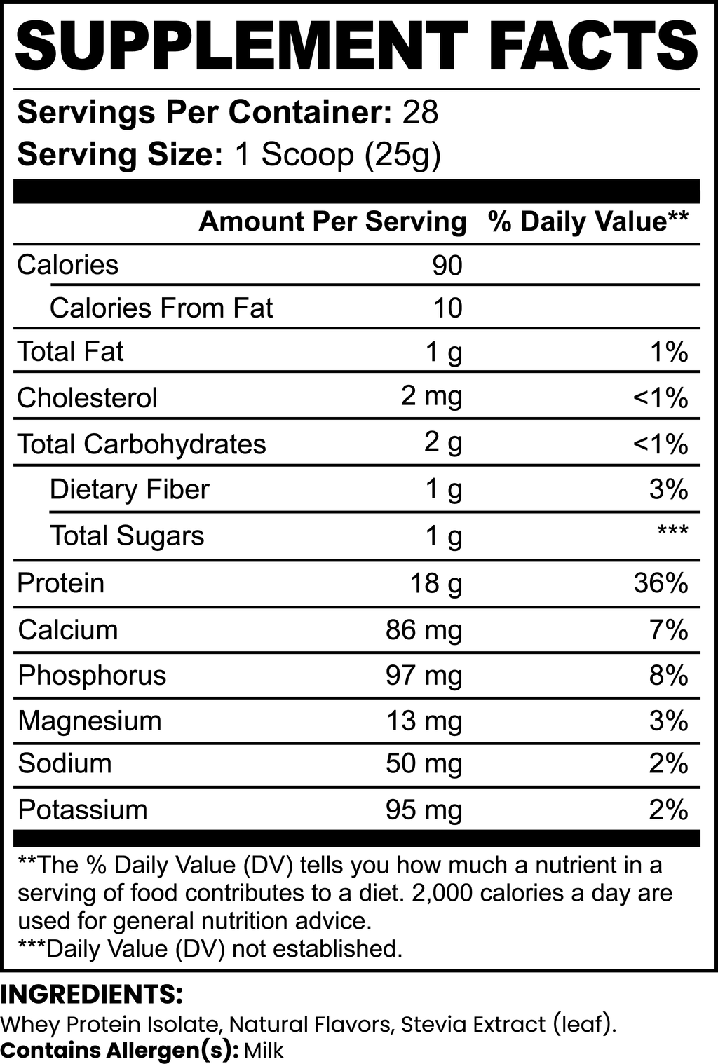 'Potamus Power Pure3 100% Whey Protein Isolate (Chocolate)