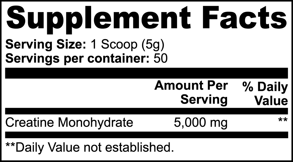 'Potamus Power Creatine Monohydrate