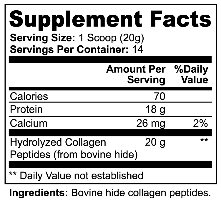 Booty Up Grass-Fed Hydrolyzed Collagen Peptides